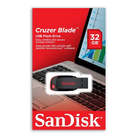 PENDRIVE USB FLASH CRUZER BLADE - 32GB